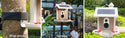 Bird feeder with camera and AI bird recognition for the garden - With built-in solar cell